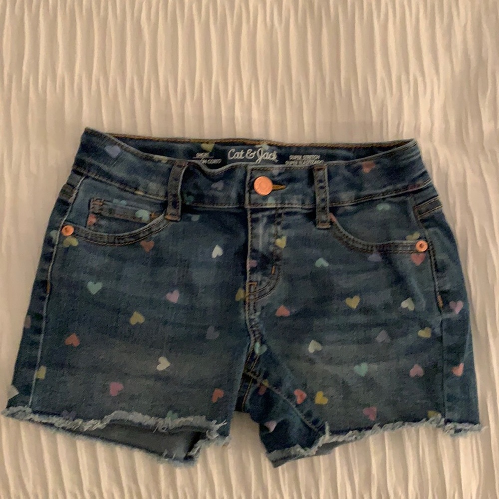 Girls Heart jean shorts Cat & Jack size 8
